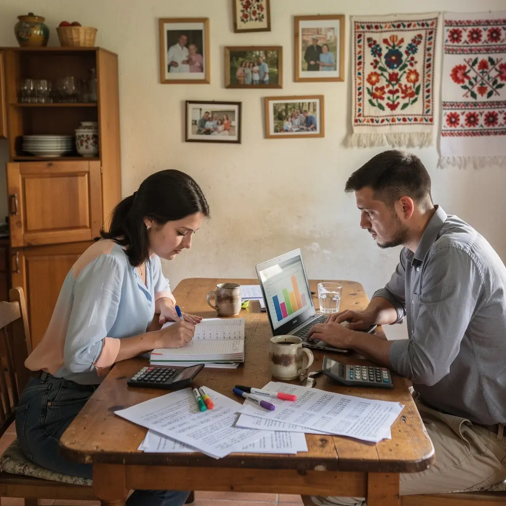 Графика, илюстрираща стъпките към финансова дисциплина.